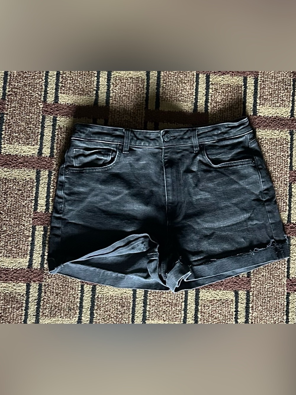 American Eagle Outfitters Black Denim Jean Shorts